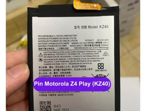 Thay Pin Motorola Z4 Play Kz40 Lay Ngay Tai Dong Da Ha Noi