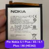 Thay pin Nokia 5.1 Plus, X5, 6.1 Plus, X6 (HE342) uy tín lấy ngay tại Đống Đa, Hà Nội