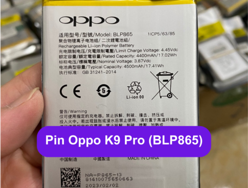 Thay Pin Oppo K9 Pro Blp865 Uy Tin Lay Ngay Tai Dong Da Ha Noi