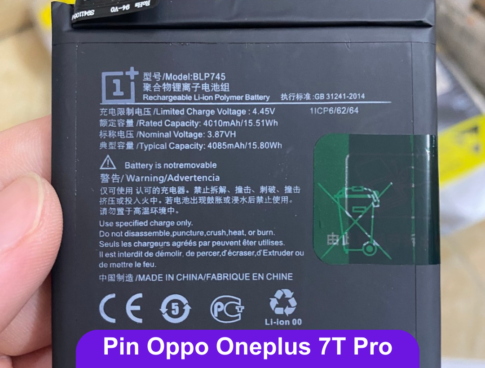 Thay Pin Oppo Oneplus 7t Pro Blp745 Uy Tin Lay Ngay Tai Dong Da Ha Noi