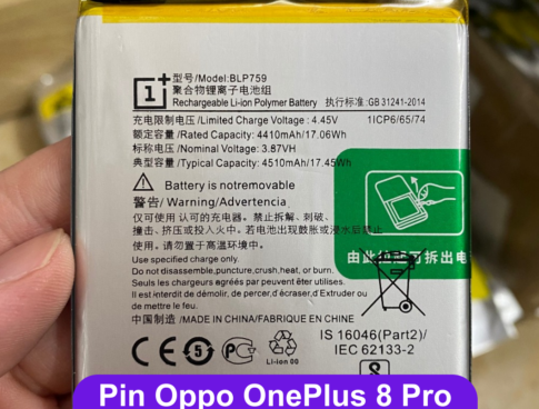Thay Pin Oppo Oneplus 8 Pro Blp759 Lay Ngay Tai Dong Da Ha Noi