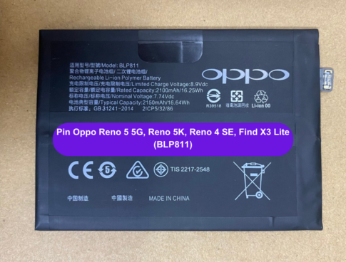 Thay Pin Oppo Reno 5 5g Reno 5k Reno 4 Se Find X3 Lite Blp811 Uy Tin Lay Ngay Tai Ha Noi