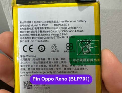 Thay Pin Oppo Reno Blp701 Uy Tin Lay Ngay Tai Dong Da Ha Noi