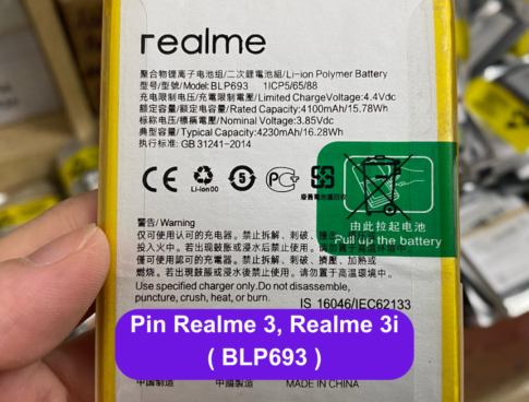 Thay Pin Realme 3 Realme 3i Blp693 Uy Tin Lay Ngay Tai Dong Da Ha Noi