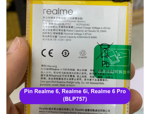 Thay Pin Realme 6 Realme 6i Realme 6 Pro Blp757 Uy Tin Lay Ngay Tai Dong Da Ha Noi