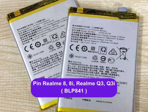 Thay Pin Realme 8 8i Realme Q3 Q3i Blp841 Uy Tin Lay Ngay Tai Dong Da Ha Noi
