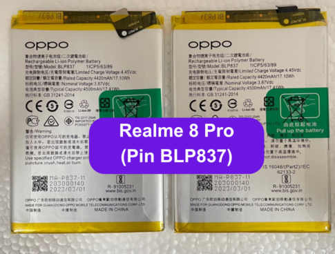 Thay Pin Realme 8 Pro Blp837 Uy Tin Lay Ngay Tai Dong Da Ha Noi