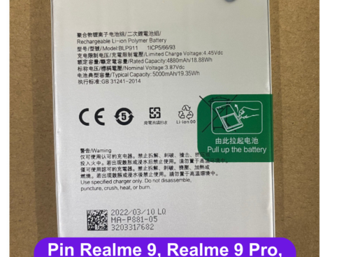 Thay Pin Realme 9 Realme 9 Pro Realme V25 Blp911 Uy Tin Lay Ngay Tai Dong Da Ha Noi