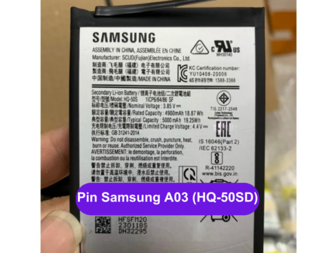 Thay Pin Samsung A03 Hq 50sd Lay Ngay Tai Dong Da Ha Noi
