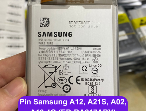 Thay Pin Samsung A12 A21s A02 A13 4g Eb Ba217aby Uy Tin Lay Ngay Tai Dong Da Ha Noi