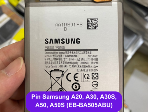 Thay Pin Samsung A20 A30 A30s A50 A50s Eb Ba505abu Lay Ngay Tai Dong Da Ha Noi