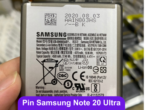 Thay Pin Samsung Note 20 Ultra Eb Bn985aby Lay Ngay Tai Dong Da Ha Noi