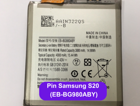 Thay Pin Samsung S20 Eb Bg980aby Lay Ngay Tai Dong Da Ha Noi