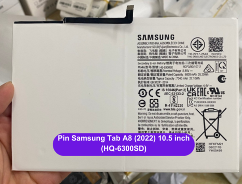 Thay Pin Samsung Tab A8 2022 10 5 Inch Hq 6300sd Lay Ngay Tai Dong Da Ha Noi