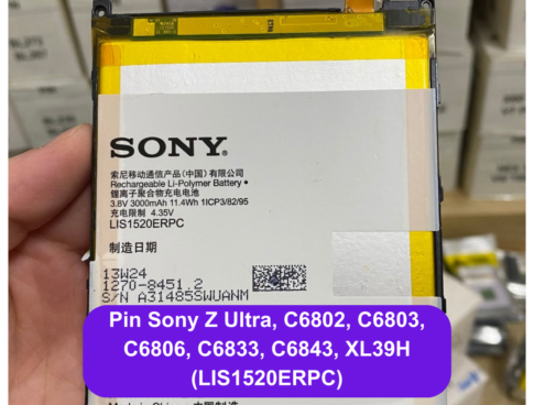 Thay Pin Sony Z Ultra C6802 C6803 C6806 C6833 C6843 Xl39h Lis1520erpc Lay Ngay Tai Dong Da Ha Noi