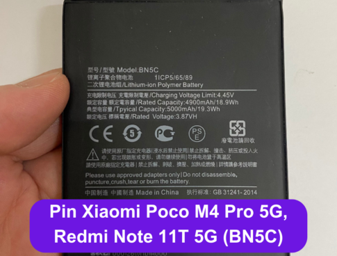 Thay Pin Xiaomi Poco M4 Pro 5g Redmi Note 11t 5g Bn5c Lay Ngay Tai Dong Da Ha Noi