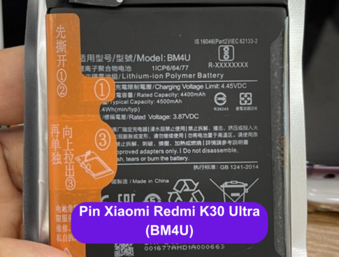 Thay Pin Xiaomi Redmi K30 Ultra Bm4u Uy Tin Lay Ngay Tai Dong Da Ha Noi