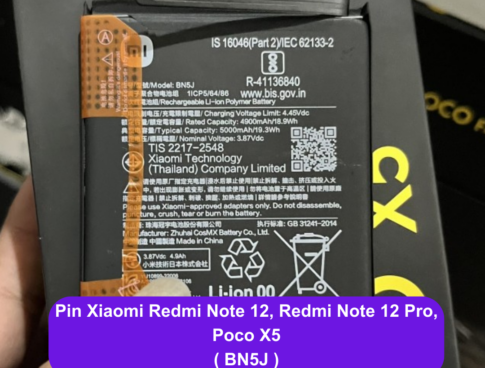 Thay Pin Xiaomi Redmi Note 12 Redmi Note 12 Pro Poco X5 Bn5j Uy Tin Lay Ngay Tai Dong Da Ha Noi