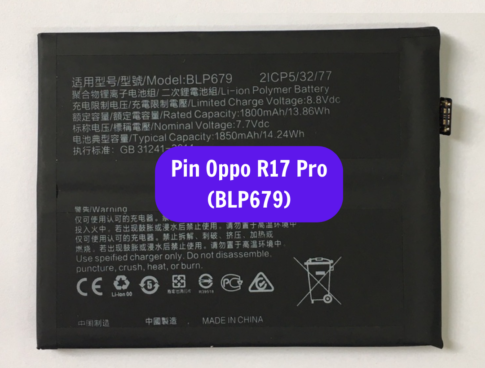 Thay Pin Oppo R17 Pro Blp679 Uy Tin Lay Ngay Tai Dong Da Ha Noi