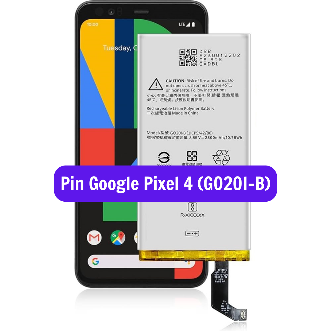 Thay pin Google Pixel 4 (G020I-B) uy tín lấy ngay tại Hà Nội