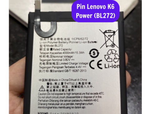 Thay Pin Lenovo K6 Power Bl272 Sua Chua Pin Lenovo Uy Tin Lay Ngay Tai Ha Noi