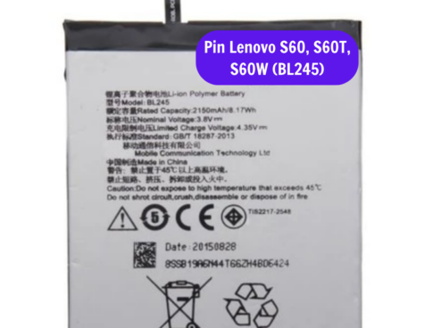 Thay Pin Lenovo S60 S60t S60w Bl245 Sua Chua Pin Lenovo Uy Tin Lay Ngay Tai Ha Noi