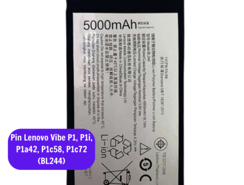 Thay Pin Lenovo Vibe P1 P1i P1a42 P1c58 P1c72 Bl244 Sua Chua Lenovo Uy Tin Lay Ngay Tai Dong Da Ha Noi