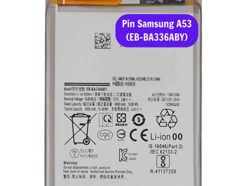 Thay Pin Samsung A53 Eb Ba336aby Sua Chua Pin Samsung Uy Tin Lay Ngay Tai Ha Noi