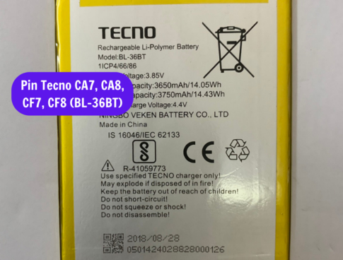 Thay Pin Tecno Ca7 Ca8 Cf7 Cf8 Bl 36bt Sua Chua Pin Tecno Uy Tin Lay Ngay Tai Ha Noi