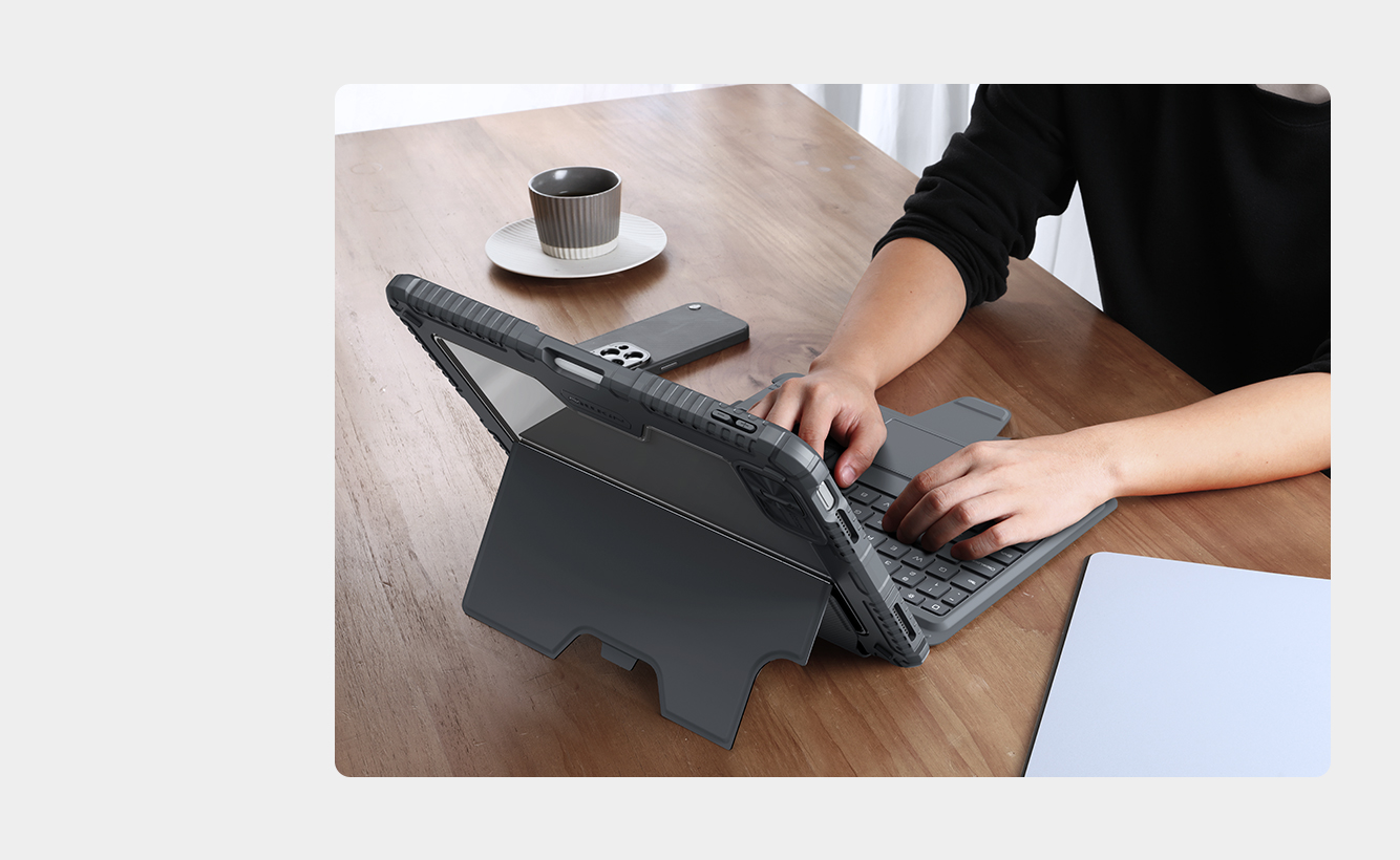 Bao Da Kem Ban Phim Ipad 11 Inch A16 Chinh Hang Nillkin Bumper Combo Keyboard Case (5)