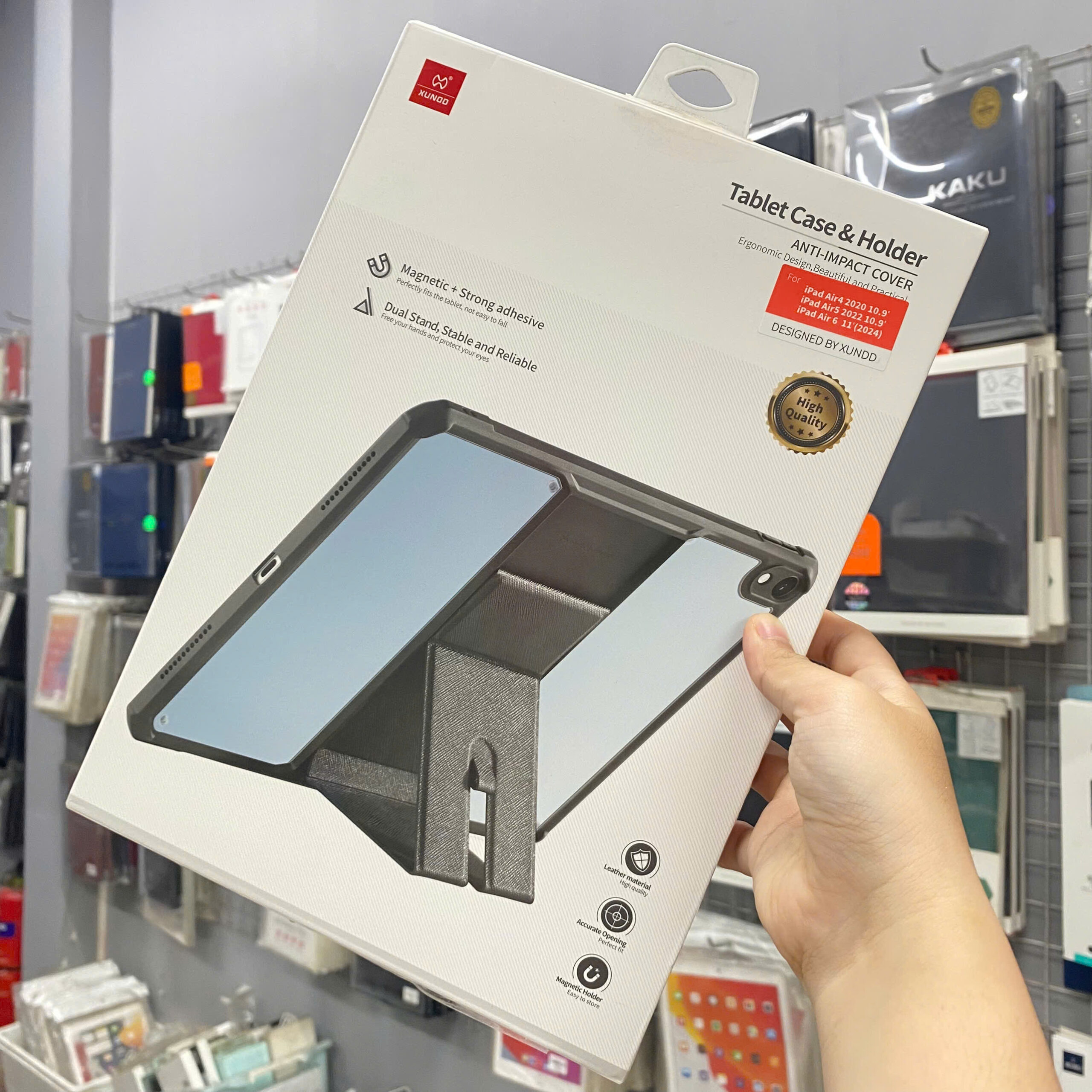 Op Lung Ipad Air 11 Inch M3 Chinh Hang Xundd Beatle Stand Series Co Chan Dung Lung Trong Canh Chong Soc Vua Phu Kien (1)