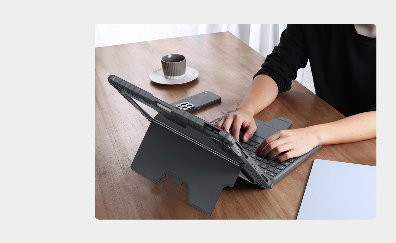 Bao Da Ban Phim Ipad Air 11 Inch M3 Chinh Hang Nillkin Bumper Combo Keyboard Case (4)