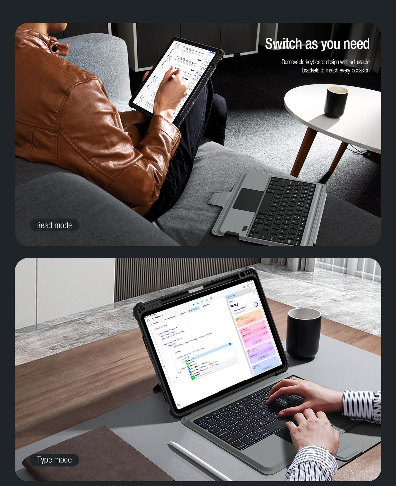 Bao Da Ban Phim Ipad Air 11 Inch M3 Chinh Hang Nillkin Bumper Combo Keyboard Case (6)