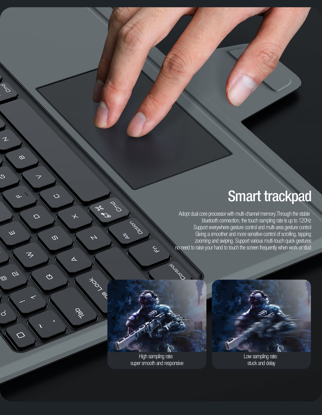 Bao Da Ban Phim Ipad Air M3 13 Inch Chinh Hang Nillkin Bumper Combo Keyboard Case (13)