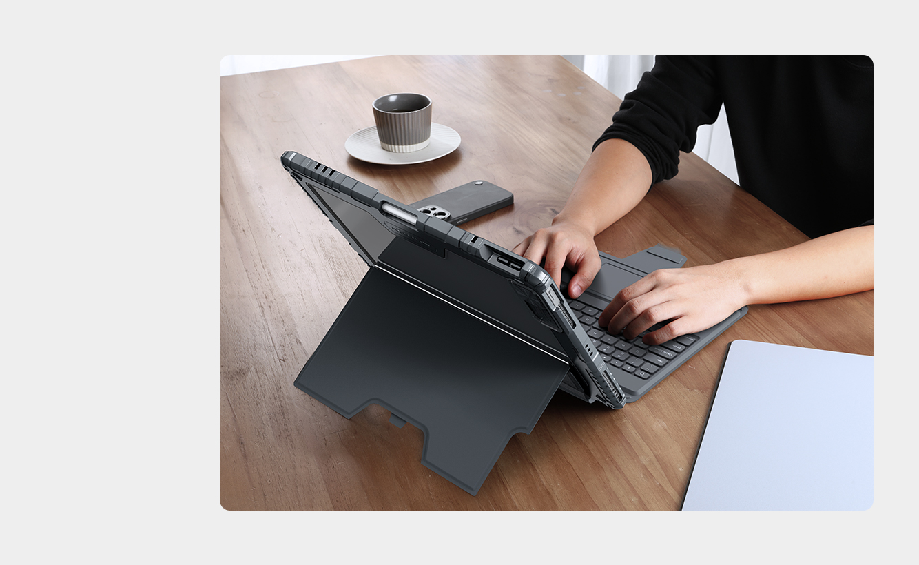 Bao Da Ban Phim Ipad Air M3 13 Inch Chinh Hang Nillkin Bumper Combo Keyboard Case (4)