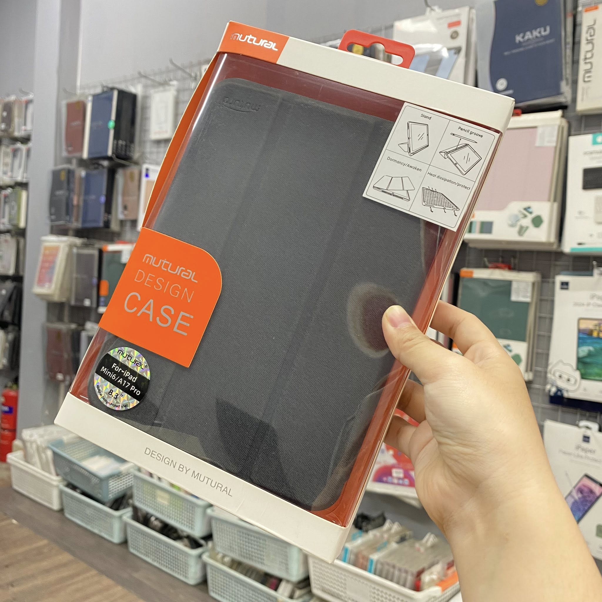 Bao Da Ipad Mini 7 A17 Pro Chinh Hang Mutural Design Case (1)