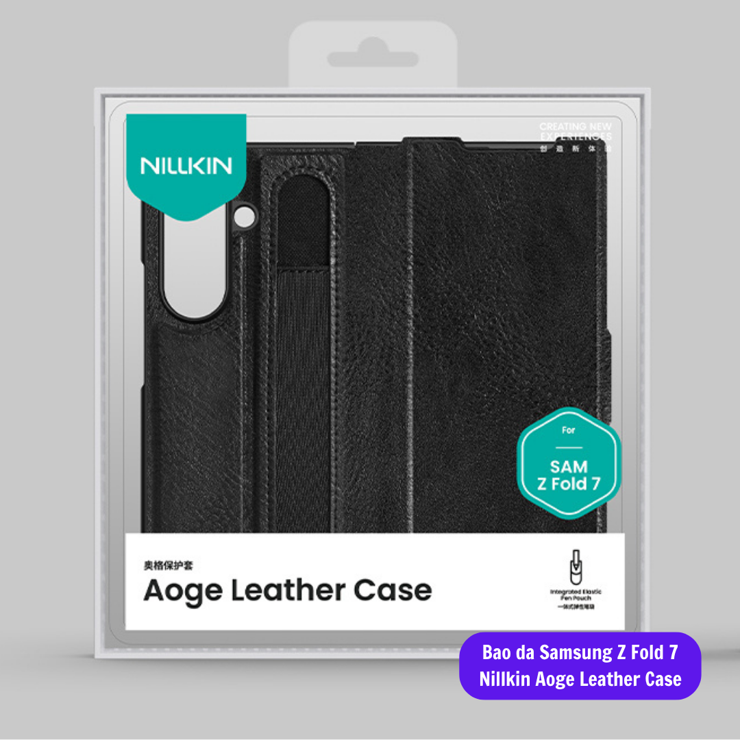Bao Da Samsung Z Fold 7 Chinh Hang Nillkin Aoge Leather Case (13)