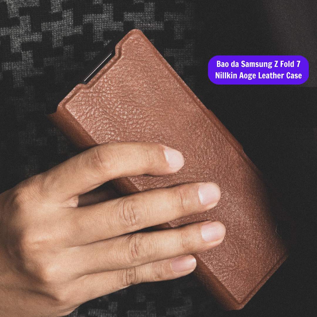 Bao Da Samsung Z Fold 7 Chinh Hang Nillkin Aoge Leather Case (2)