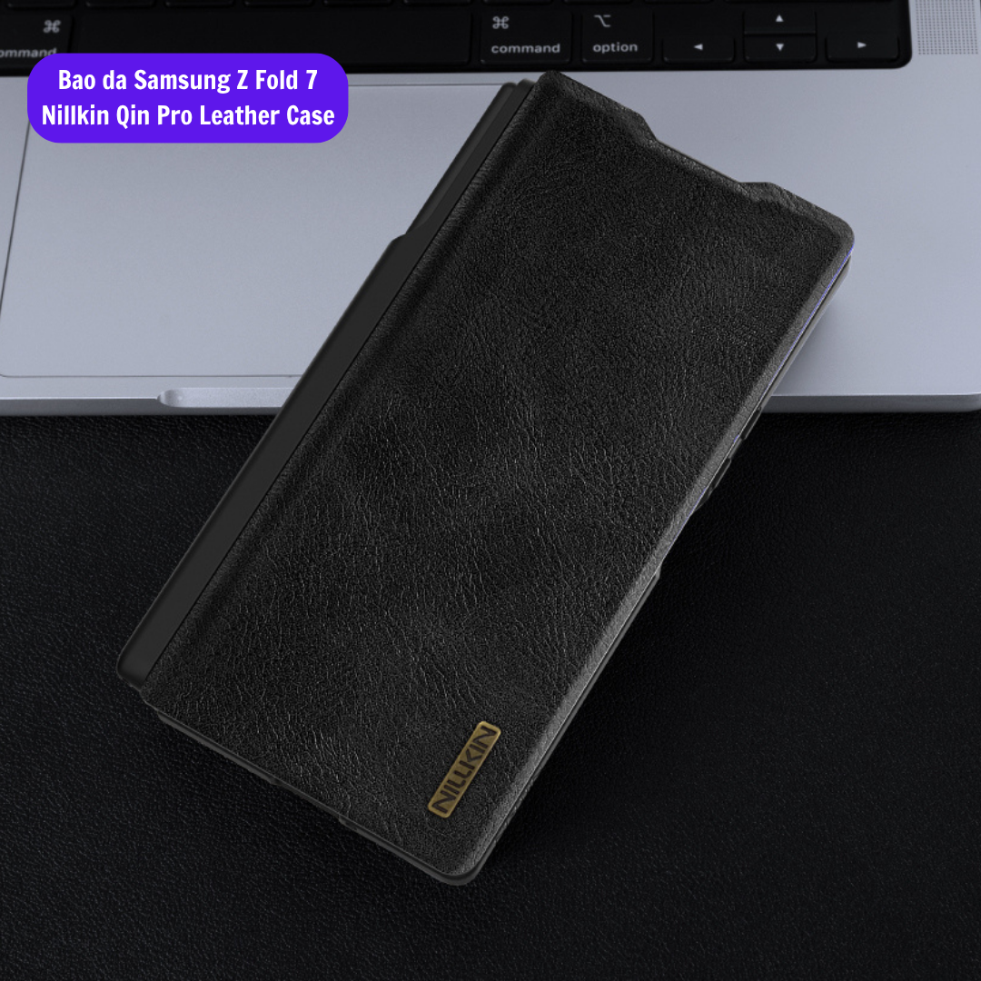 Bao Da Samsung Z Fold 7 Chinh Hang Nillkin Qin Pro Leather Case (16)