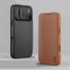Bao da iPhone 17 Pro Max chính hãng Nillkin Qin Pro Leather Case