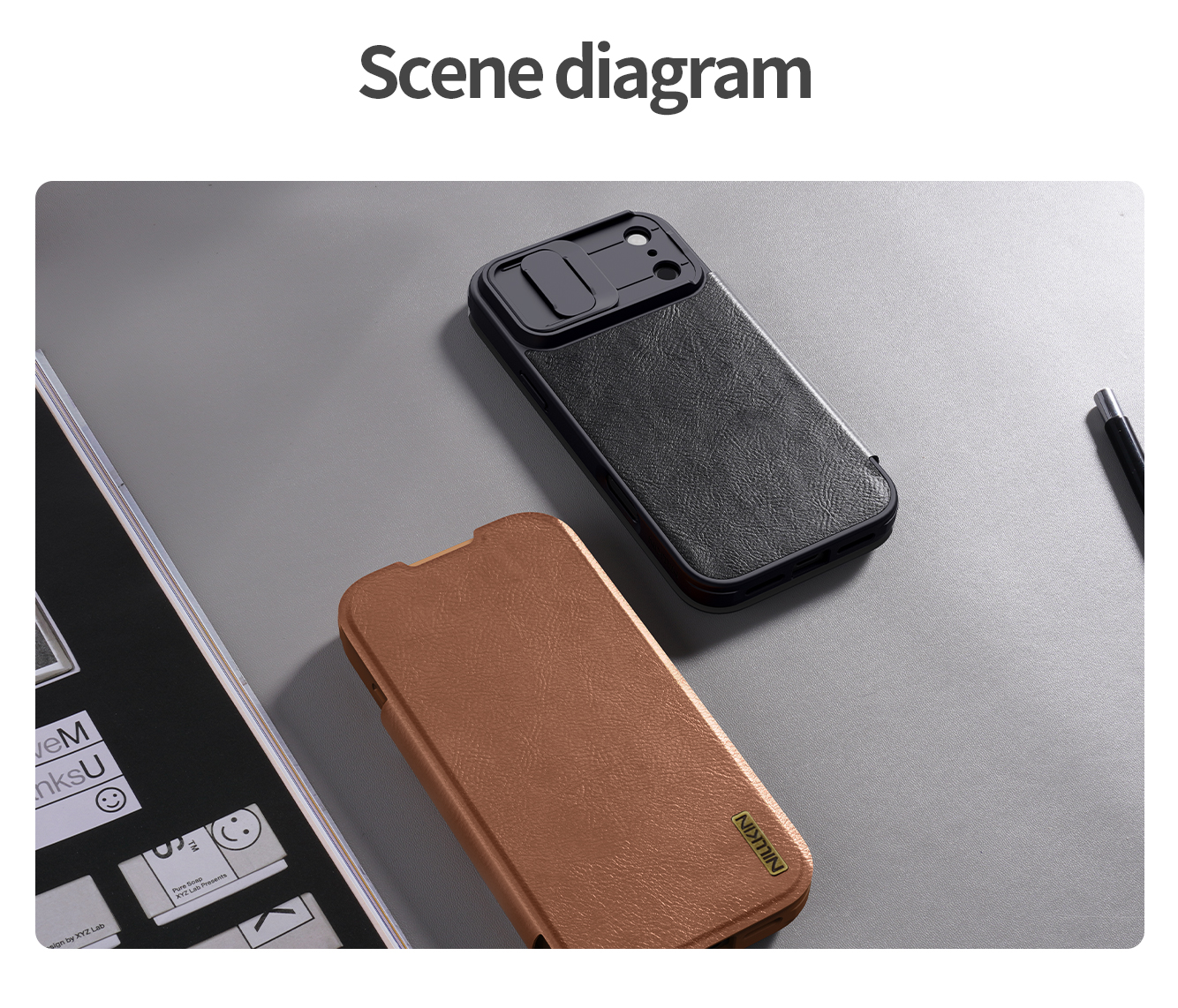 Bao Da Iphone 17 Pro Max Chinh Hang Nillkin Qin Pro Leather Case (7)