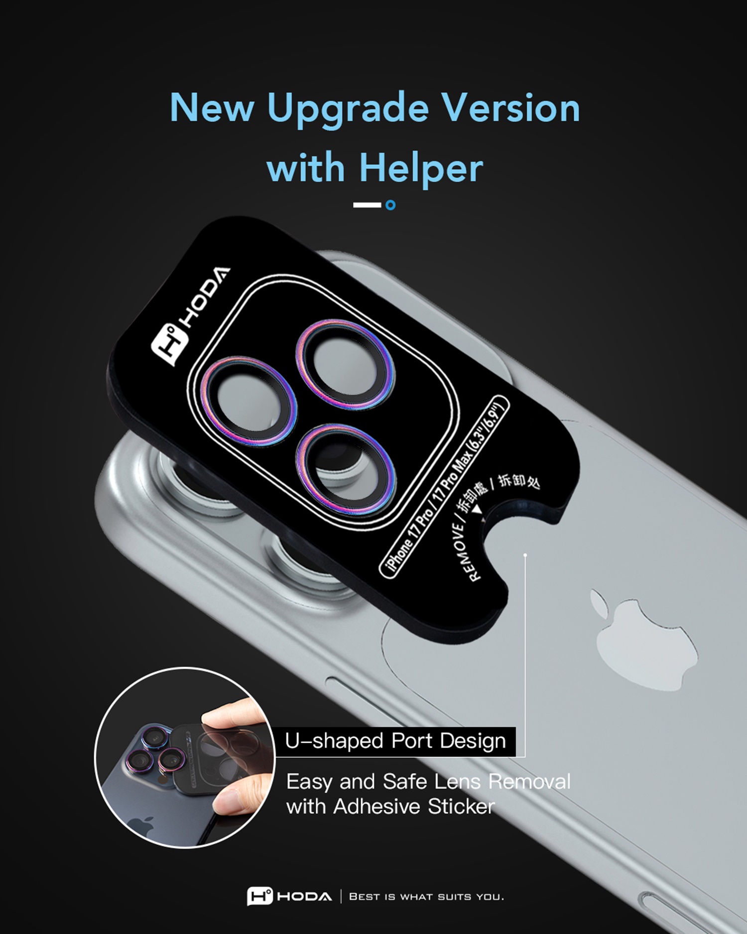 Dan Kinh Camera Iphone 17 Pro Max Chinh Hang Hoda Sapphire Lens Camera Protector Vua Phu Kien (3)