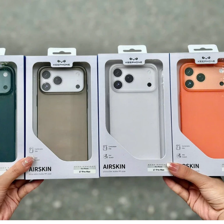 Op Lung Iphone 17 Pro Max Chinh Hang Keephone Airskin Pro Sieu Mong Nham Chong Van Tay (5)