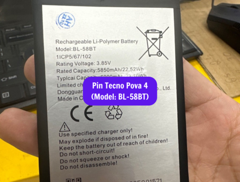 Thay Pin Tecno Pova 4 Bl 58bt Uy Tin Lay Ngay Tai Ha Noi