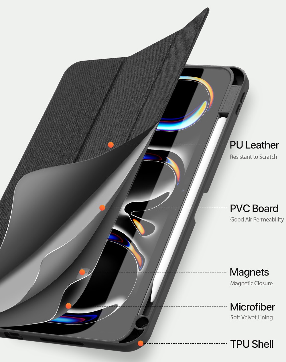 Bao Da Ipad Pro 11 Inch M5 Chinh Hang Dux Ducis Domo (6)