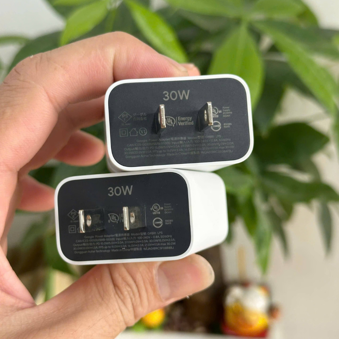 Củ sạc Google Pixel 30W chính hãng (USB Power Delivery (PD) 3.0 kết hợp với chuẩn PPS)