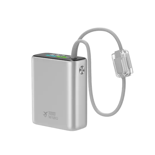 Sạc Dự Phòng 20000mAh Chính Hãng Wiwu Power Plus Built In Cable Power Bank T203ALF (1)