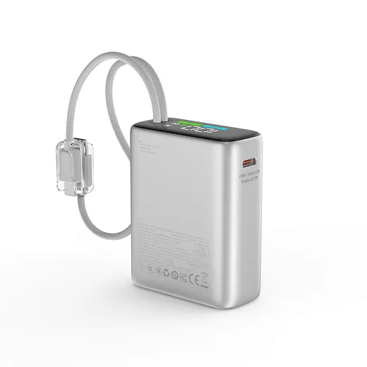 Sạc Dự Phòng 20000mAh Chính Hãng Wiwu Power Plus Built In Cable Power Bank T203ALF (3)