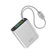 Sạc dự phòng 10000mAh chính hãng Wiwu Power Plus Built-in Cable Power Bank T203ALF