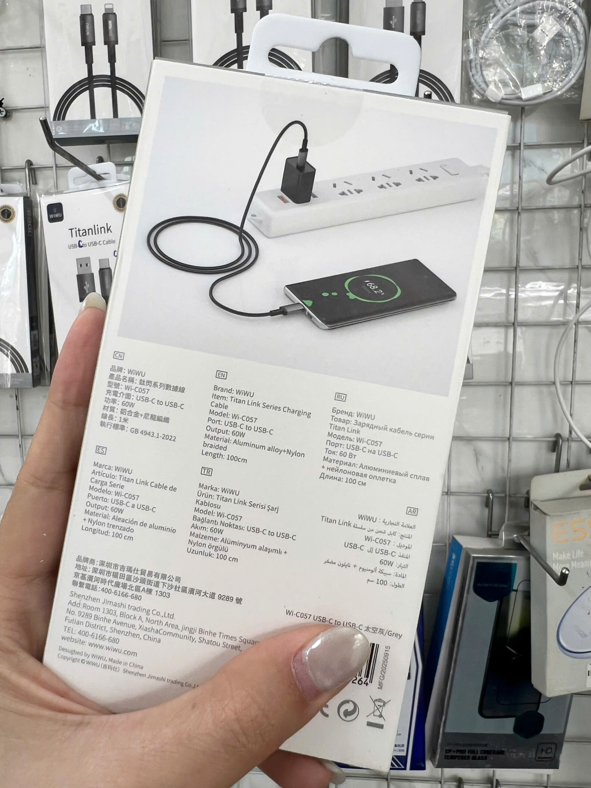 Cap Sac Nhanh Wiwu 60w Usb C Sang Usb C Titan Link Series Wi C057 (2)